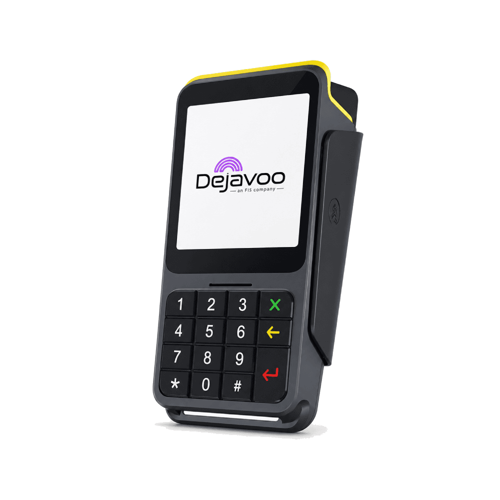 A Dejavoo handheld card terminal